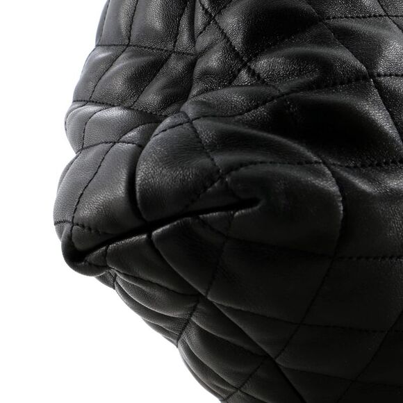 Saint Laurent Icare Shopping Tote Quilted Leather Maxi Black - Picture 8 of 9